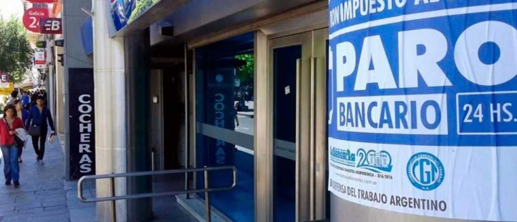 Este jueves paran los bancarios en Mendoza y sólo atenderán a jubilados