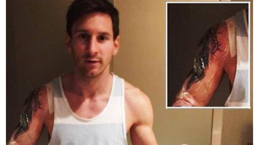 Messi se hizo un nuevo tatuaje y lo mostró sin querer - Mendoza Post