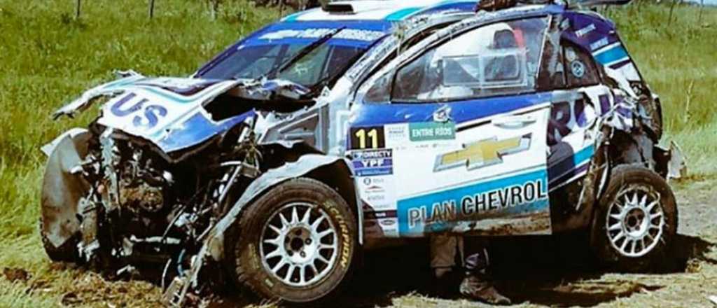 Filmaron el impresionante vuelco de Nalbandian en el rally