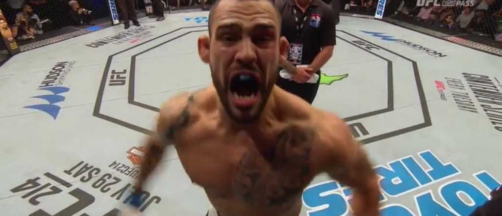 Tremendo nocaut de un luchador argentino en la UFC