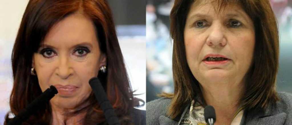 Fuerte cruce entre Cristina Kirchner y Patricia Bullrich