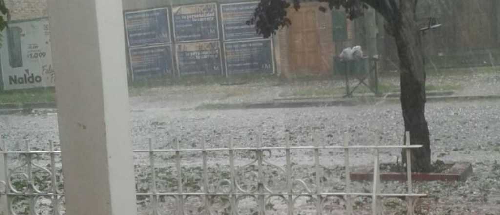 Videos: otra impresionante tormenta de granizo azotó a San Rafael