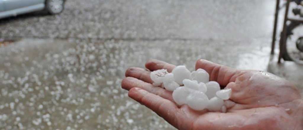 Así cayó granizo en el Valle de Uco