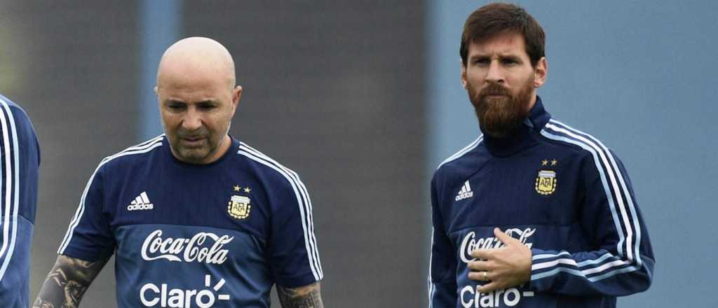 Sampaoli, enojado porque Messi se fue al PSG