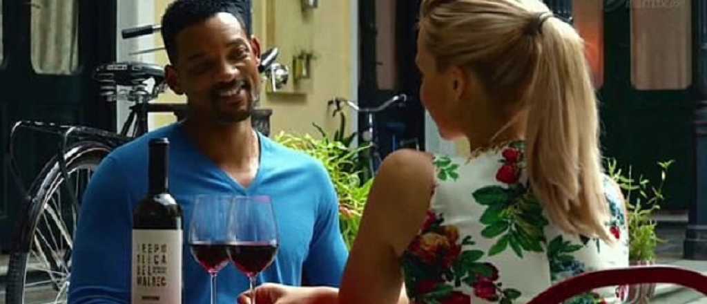 En su última película, Will Smith toma Malbec mendocino