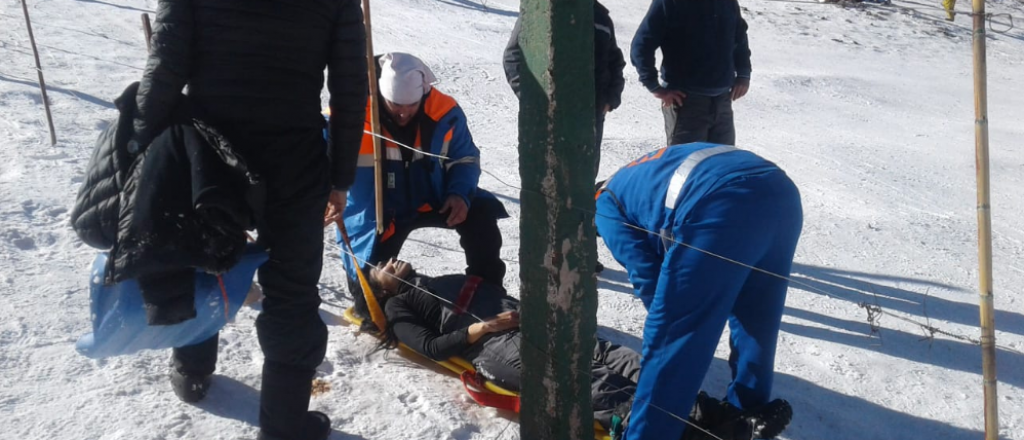 Una mujer se accidentó en Puente de Inca