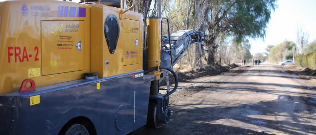 Repavimentación de varias calles en Monte Comán