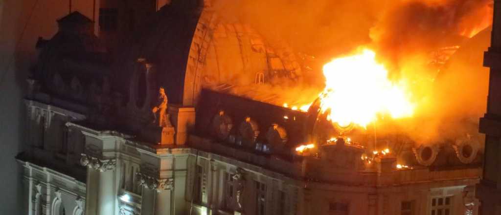 Se incendió el Banco Nación de Bahía Blanca