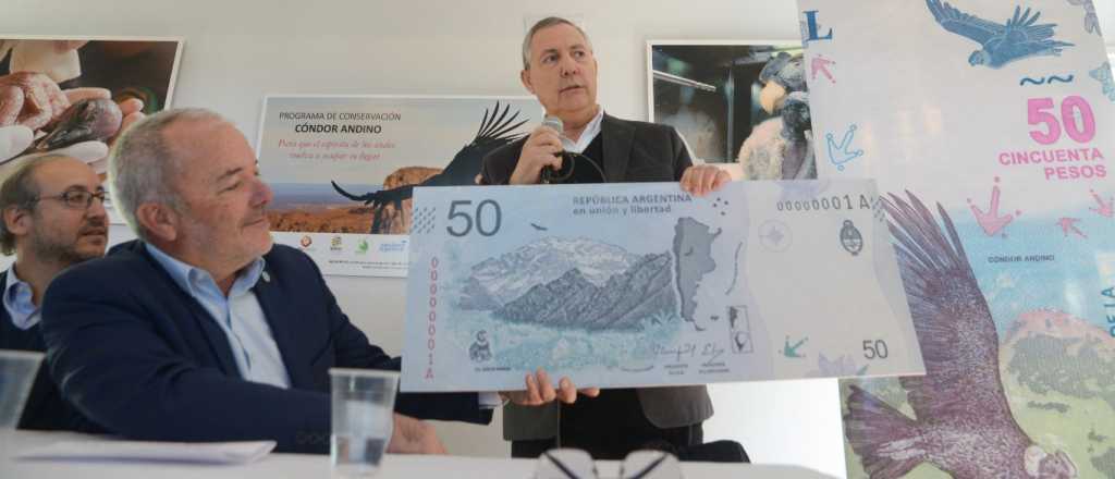 El cóndor es el emblema del billete de $50