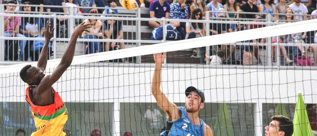 Amieva superó a Ghana y clasificó a octavos de final de voley playa