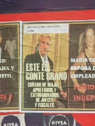 Aparecieron carteles contra Majul y el periodista denunciar a