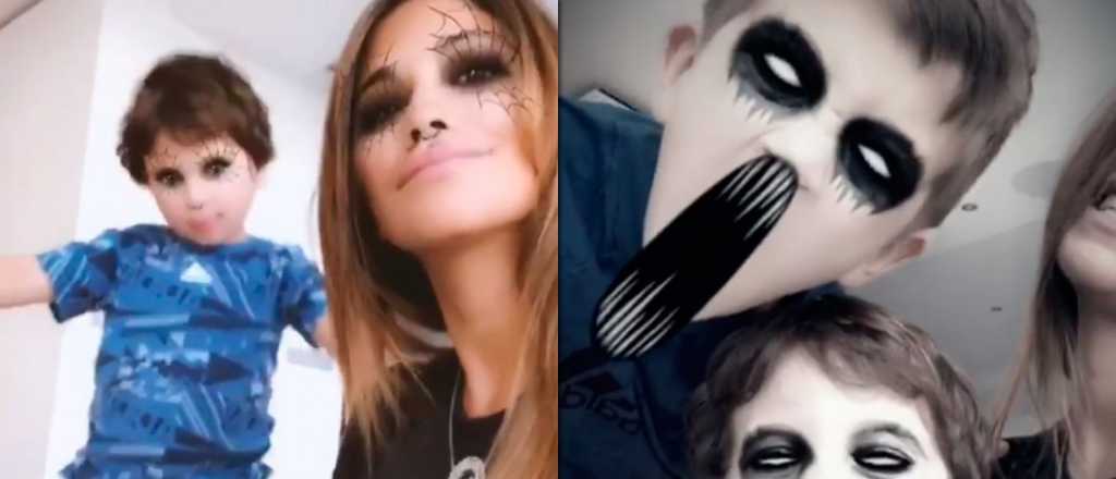 El divertido video de Anto Roccuzzo y sus hijos en vísperas de Halloween