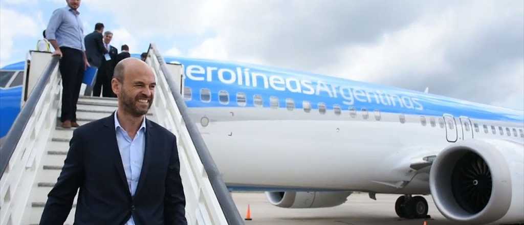 En medio del conflicto, Dietrich aseguró que Aerolíneas "no se privatiza"