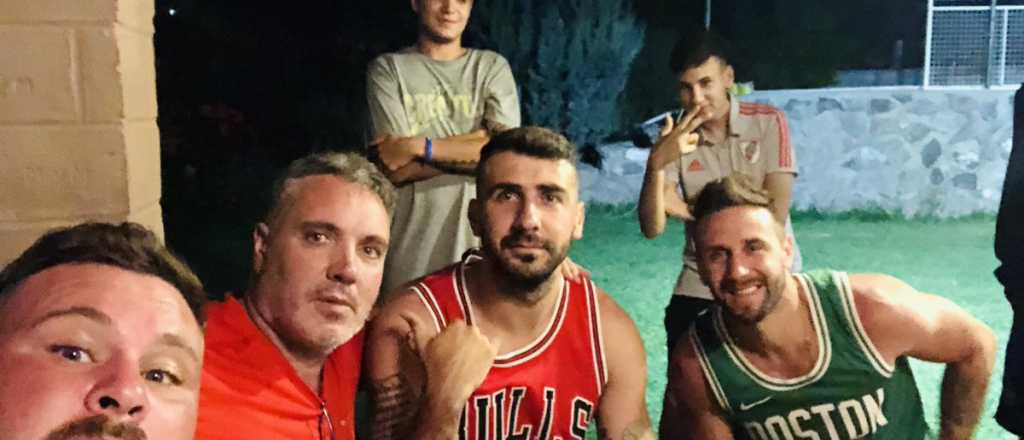 El goleador de River descansa con su familia y amigos en Mendoza