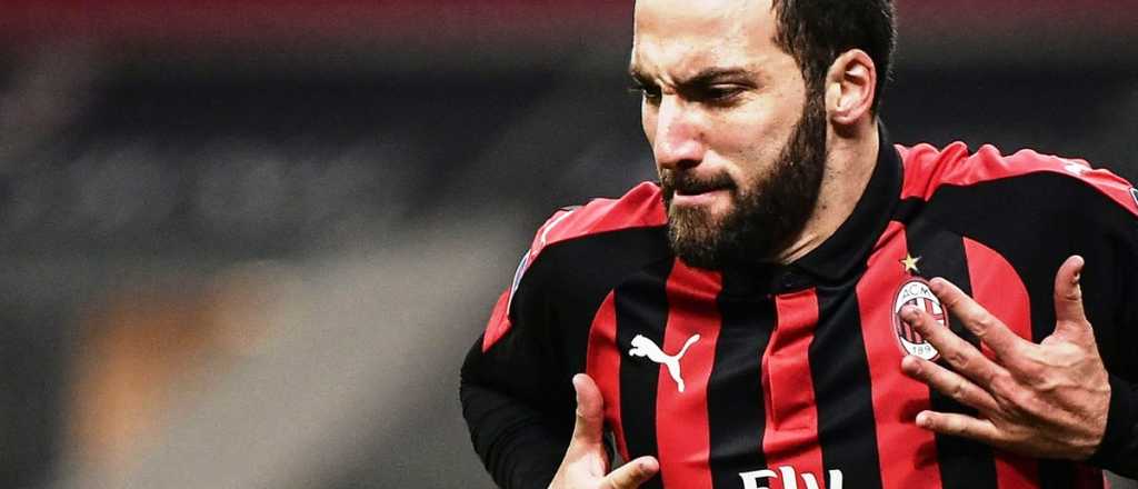 Después de dos meses, Higuaín marcó y le dio la victoria al Milan