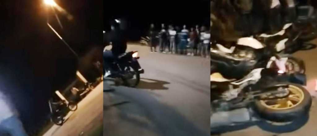 Videos: descontroladas picadas en moto dejan tres heridos en Tucumán