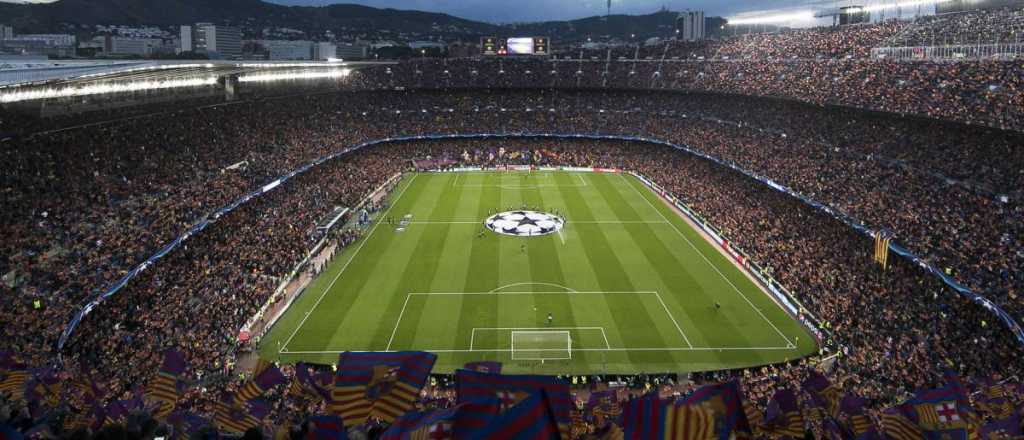 Cayó un pedazo del Camp Nou e hirió a un hincha del Barcelona