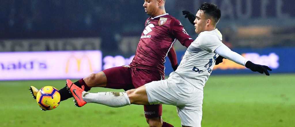 Inter, con Icardi y Lautaro Martínez de titulares, perdió ante Torino