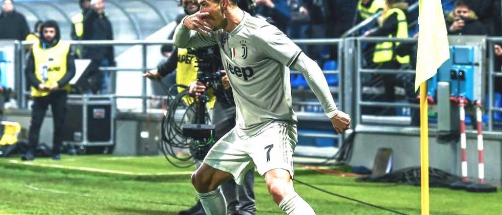 Cristiano convirtió un gol y lo festejó como Dybala