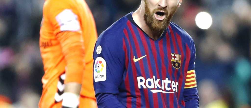 Así se vio desde la tribuna el gol de Messi para el triunfo de Barcelona