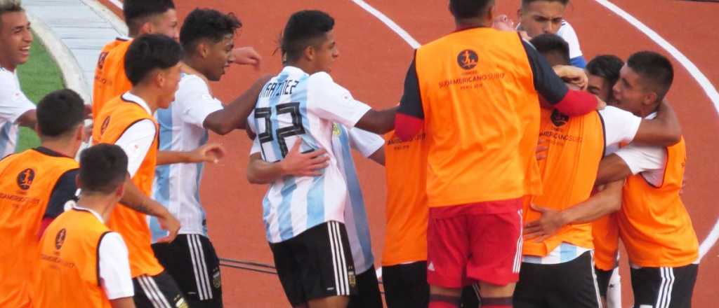 Argentina se recuperó y le ganó a Colombia en el Sudamericano Sub 17