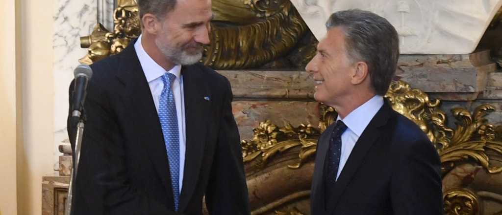 El Rey de España apoyó a Macri en sus políticas económicas 