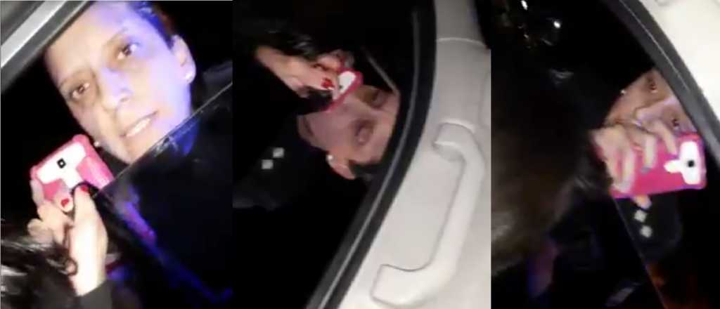 Video: escándalo entre una mujer policía y una pareja en la Cuarta Sección