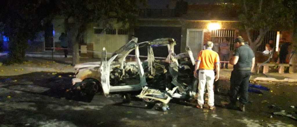 Video: así quedó herido el policía en la explosión de la camioneta en Dorrego