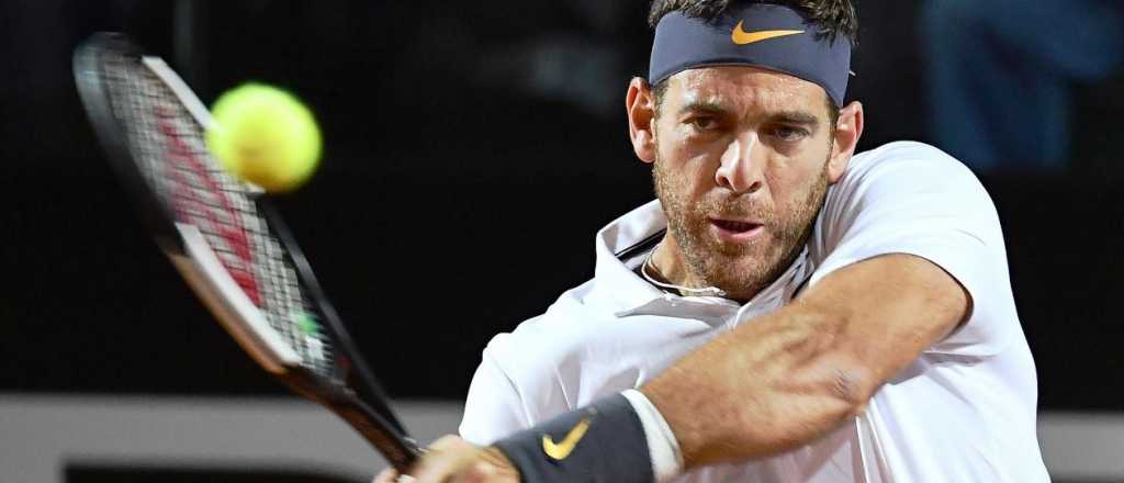 Del Potro no aprovechó dos puntos para ganar y cayó ante Djokovic