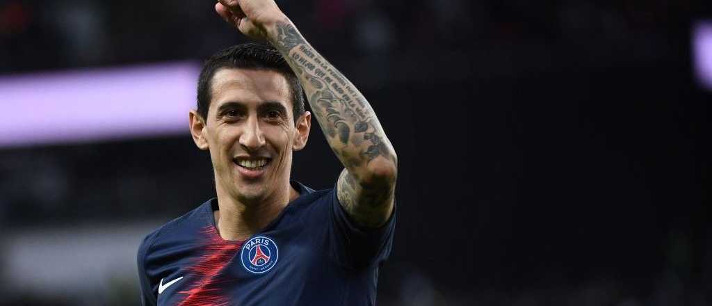 Video: el gol "con ayudita" que metió Di María en Francia