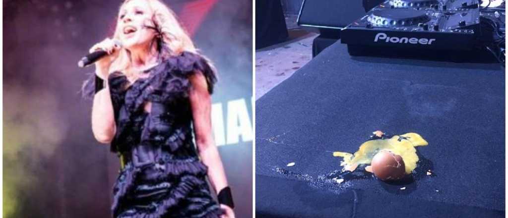 Video: Marta Sánchez abandonó un show porque le tiraron huevos