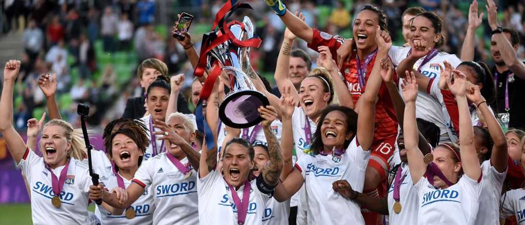 Video: alocado festejo de una jugadora argentina por ganar la Champions