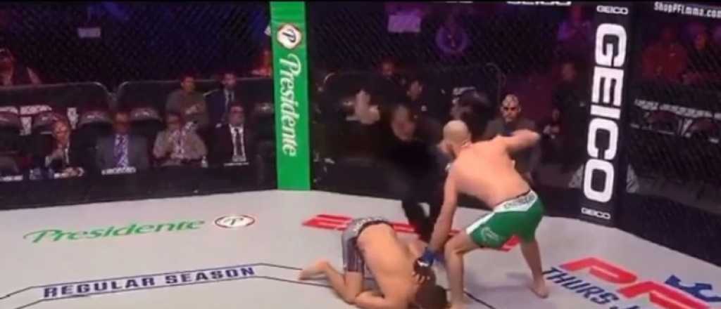 Video: violento rodillazo en la cara en una competencia de artes marciales