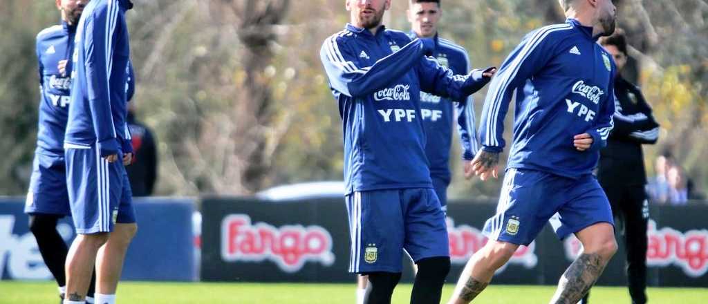 Fotos y videos: así fue el primer entrenamiento de Messi con la Selección