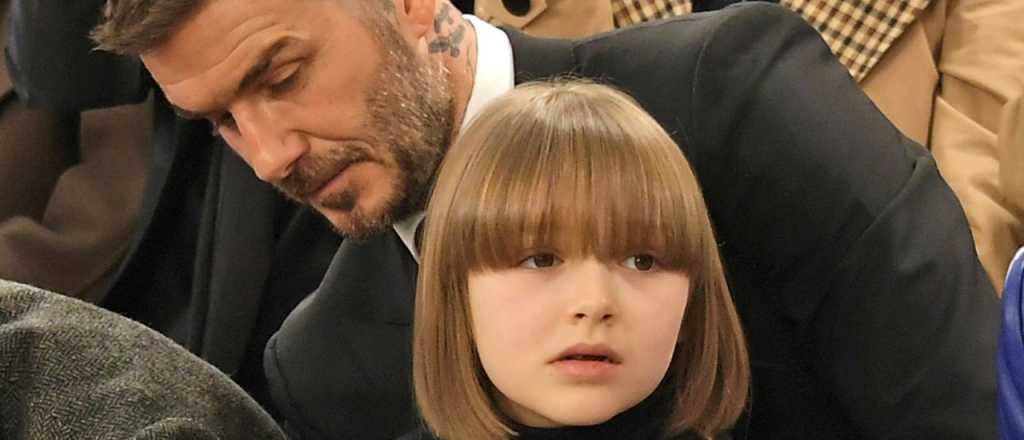 Beckham besó a su hija en la boca y generó revuelo en las redes