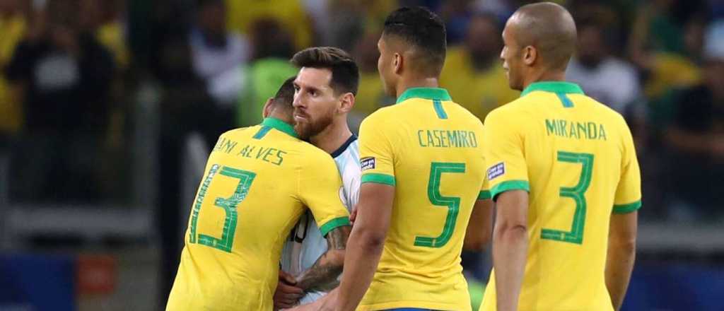 El mensaje del capitán de Brasil a Messi: "Gracias por ser parte de mi vida"