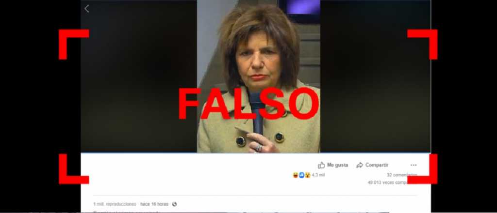 Es falso el video de Bullrich donde parece "borracha"