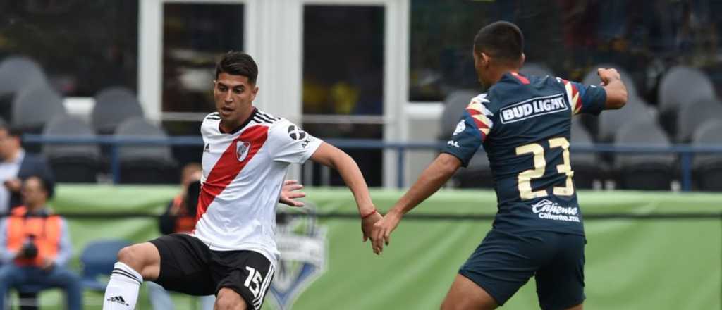 River se "enchufó" un rato y le ganó a América de México en ensayo