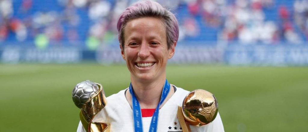 Megan Rapinoe, la estrella de fútbol de EEUU, tuvo un polémico gesto