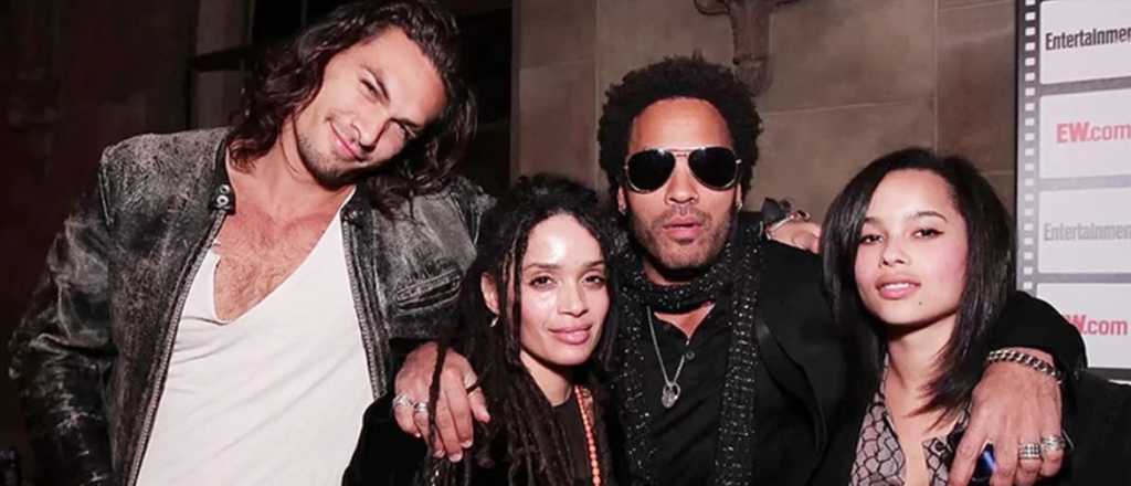 La curiosa relación de Lenny Kravitz con el esposo de su ex, Jason Momoa