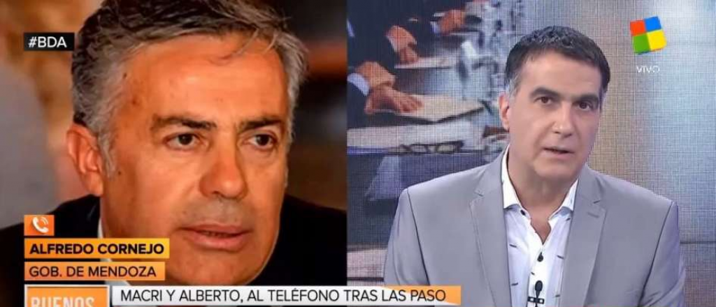 Cornejo se cruzó con Antonio Laje por el acuerdo de gobernabilidad