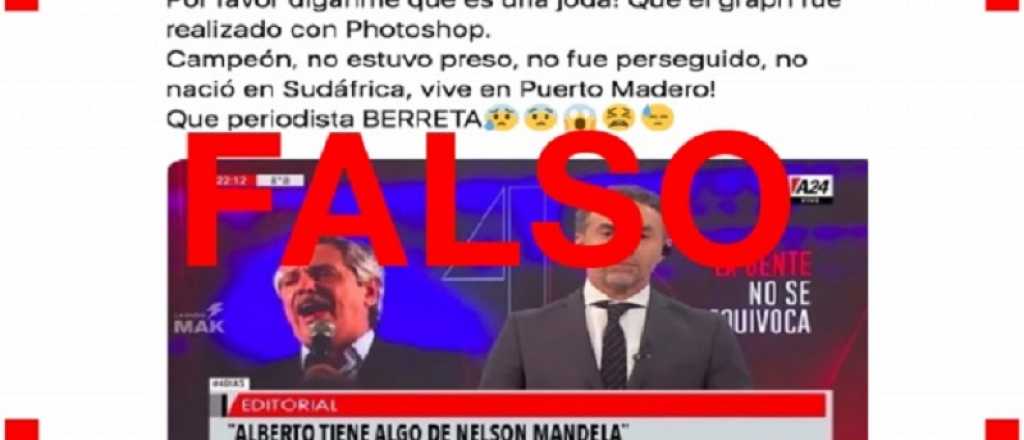 No, Luis Majul no dijo: "Alberto tiene algo de Nelson Mandela"