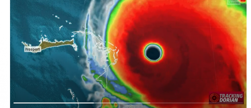 Dorian encara Bahamas y ya alcanza la categoría 5, con vientos de 260 km/h