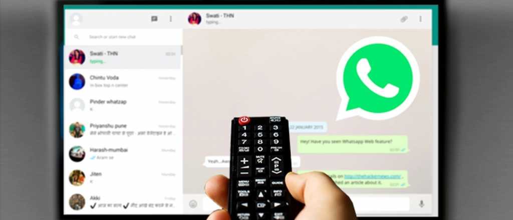 El truco para usar Whatsapp desde la televisión