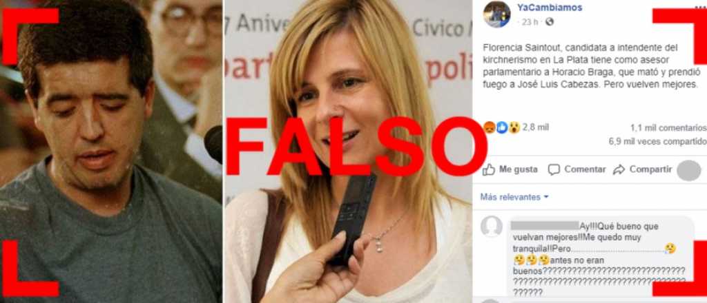 Es falso que uno de los condenados por el asesinato de Cabezas es asesor parlamentario de la candidata Florencia Saintout