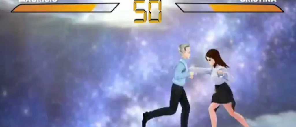 Humor político: el videojuego que simula una pelea entre Macri y Cristina