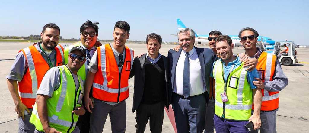 Alberto Fernández ya está en la bodega de Luján para realizar el acto