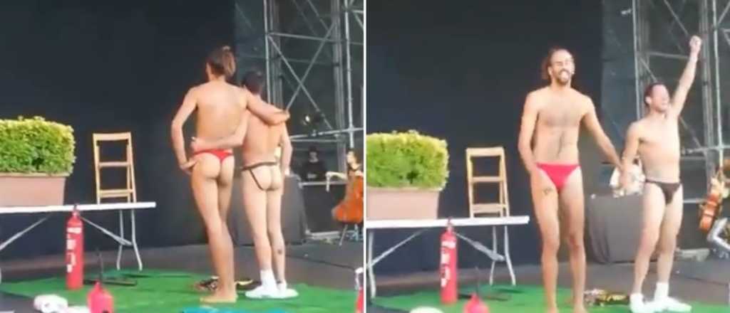 Video: contrataron a strippers para una fiesta infantil en Barcelona