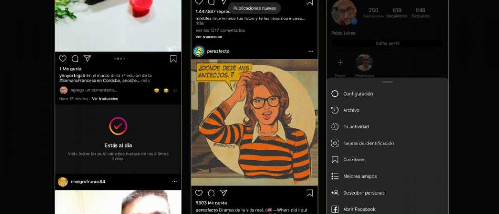 Instagram: el modo oscuro ya está disponible en iOS y Android