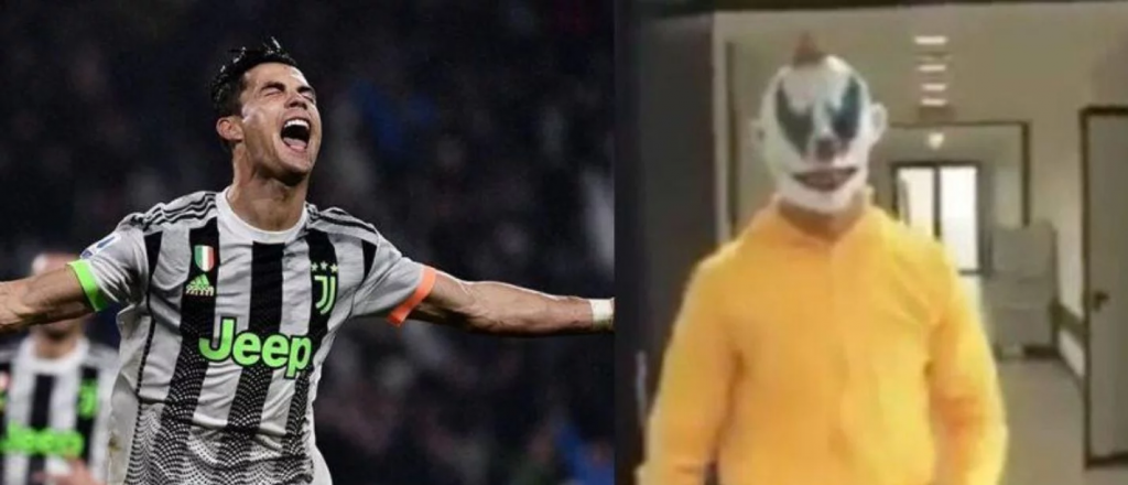 El aterrador disfraz de Cristiano Ronaldo para ir a entrenar en Halloween